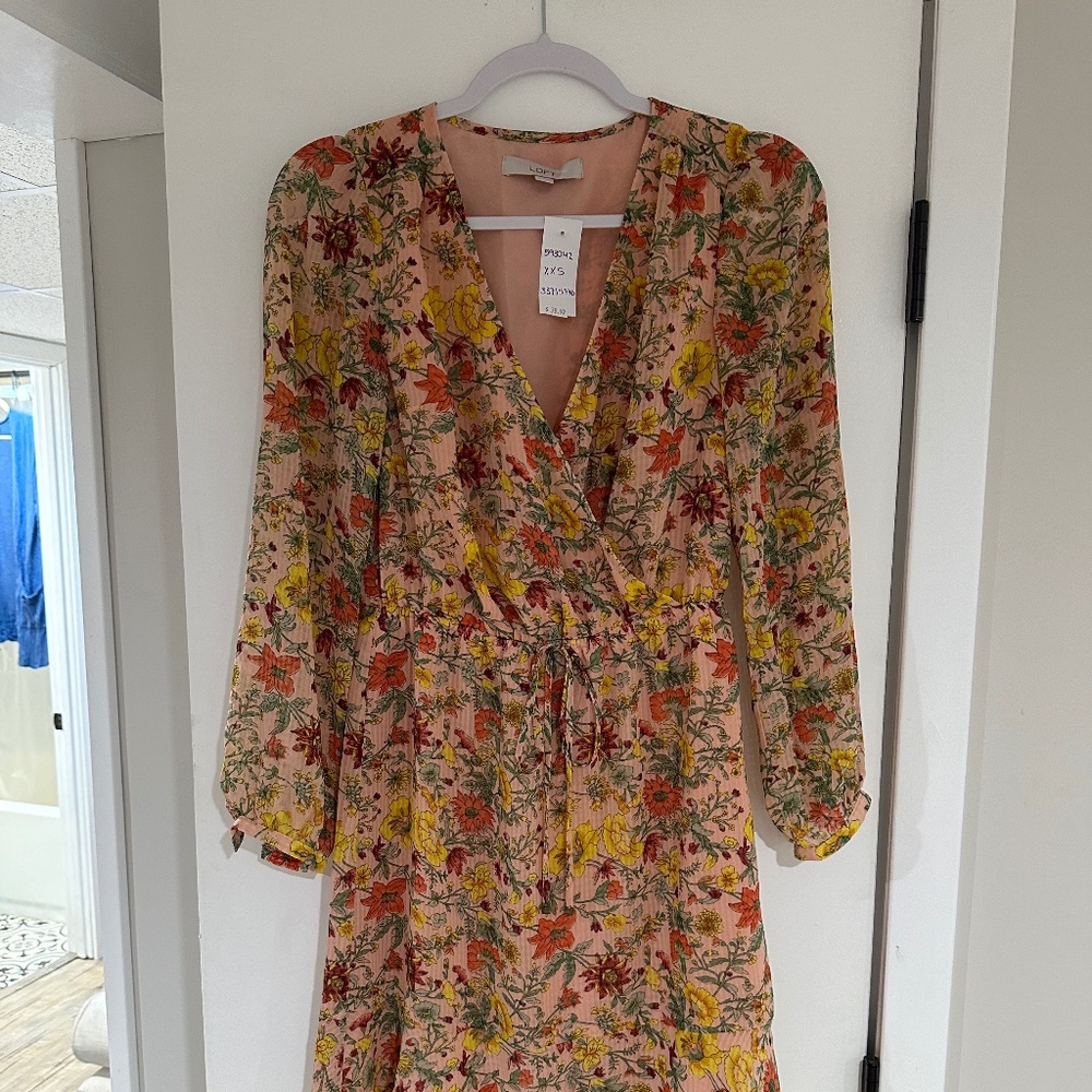 Womens Size XXS Floral Dress